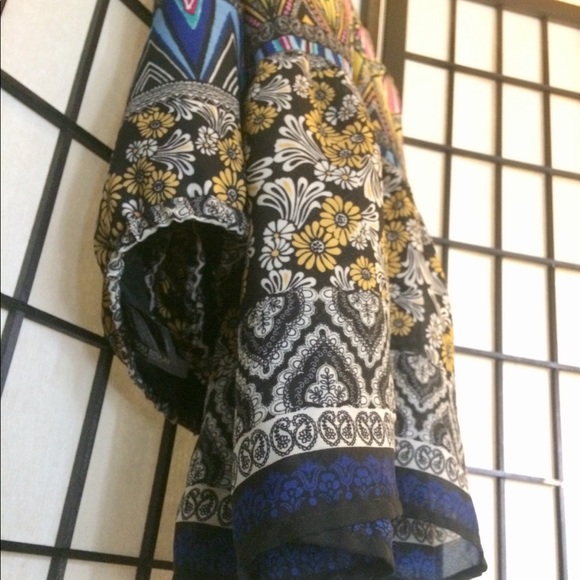 Multicolored maxi skirt- tribal and floral pattern Bisou - Picture 7 of 8